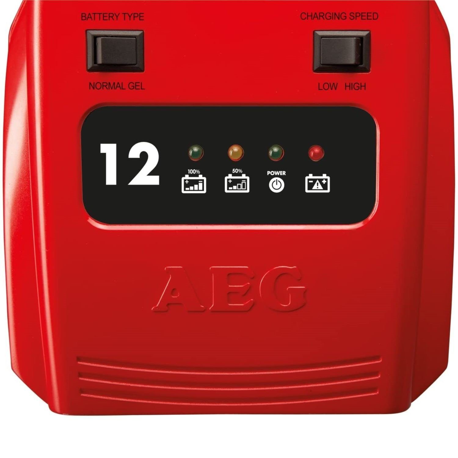 AEG Ladegerät AG1212 12A Normal/AGM/Gel Autobatterie-Ladegerät (Auto PKW Batterie-Lader Akku Erhaltungsladefunktion Saison-Fahrzeuge)