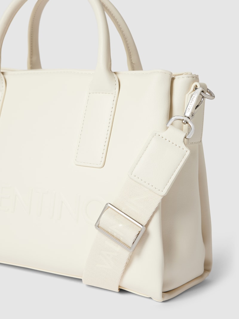 Handtasche in Leder-Optik Modell 'HOLIDAY' in ecru