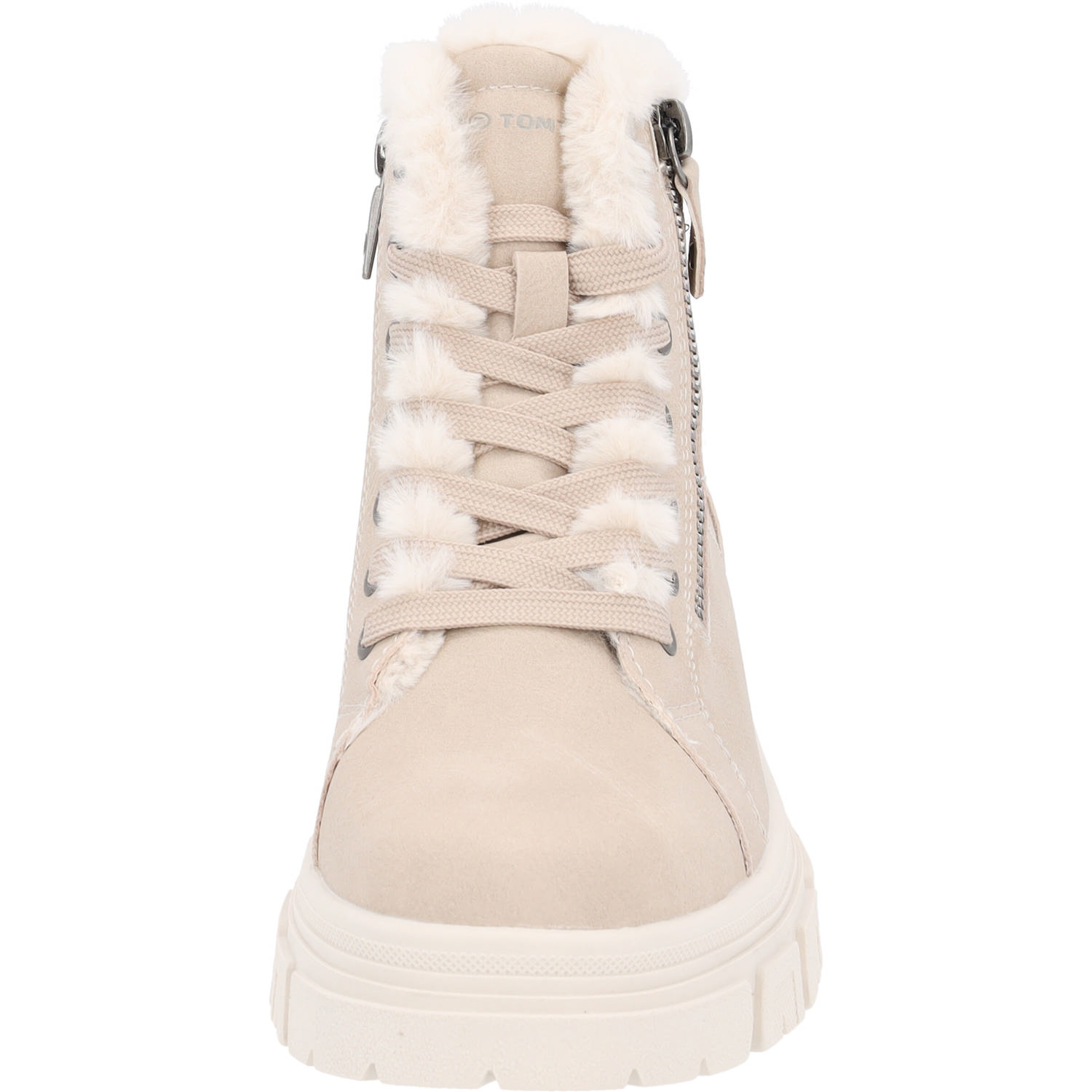 Tom Tailor 6390890, Schnürstiefel, Damen, beige