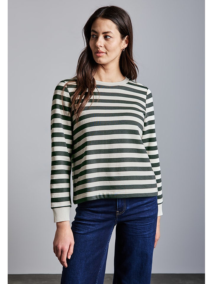 Street One Sweatshirt in Grau/Creme günstig kaufen