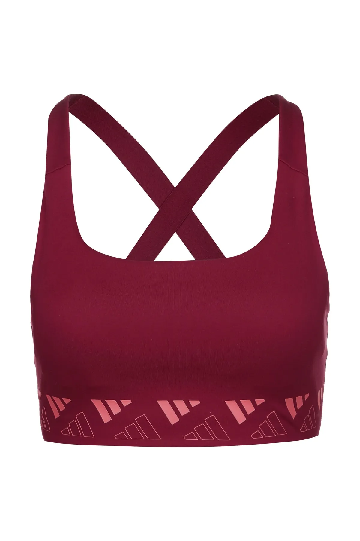 adidas  Sport-BH - Bordeaux - Strukturiert