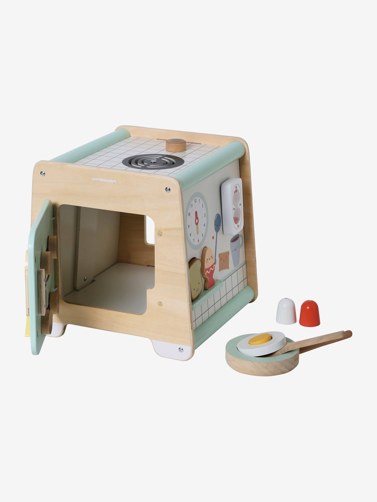 Cube d'activités Cuisinette en bois FSC® beige