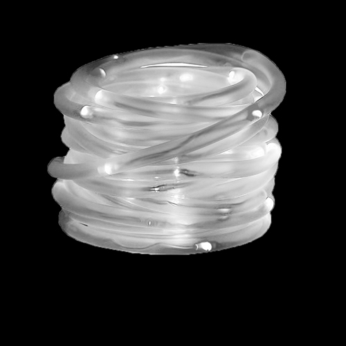 MAUK 5m Solar Lichtschlauch in weiß 50LED`s (insg. 7m)