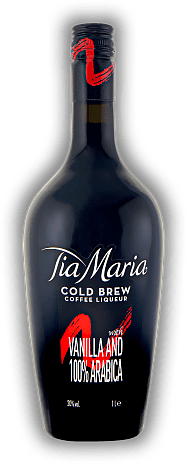 Tia Maria Cold Brew Coffee Liqueur 1,0 Liter Tia Maria Cold Brew Coffee Liqueur 1,0 Liter Reichhaltiger und ausgewogener Kaffeelikör mit wunderbaren Schokoladen- und Karamellaromen. 1	 Liter - Vol 20%