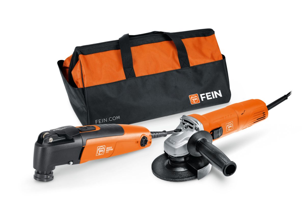 Fein 99100000834 Combideal 2 įrenginiai CG 7-125 + MultiMaster 300 sportiniame krepšyje