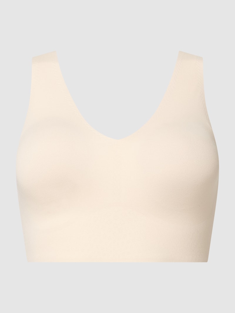 Bustier mit Stretch-Anteil - wattiert in beige