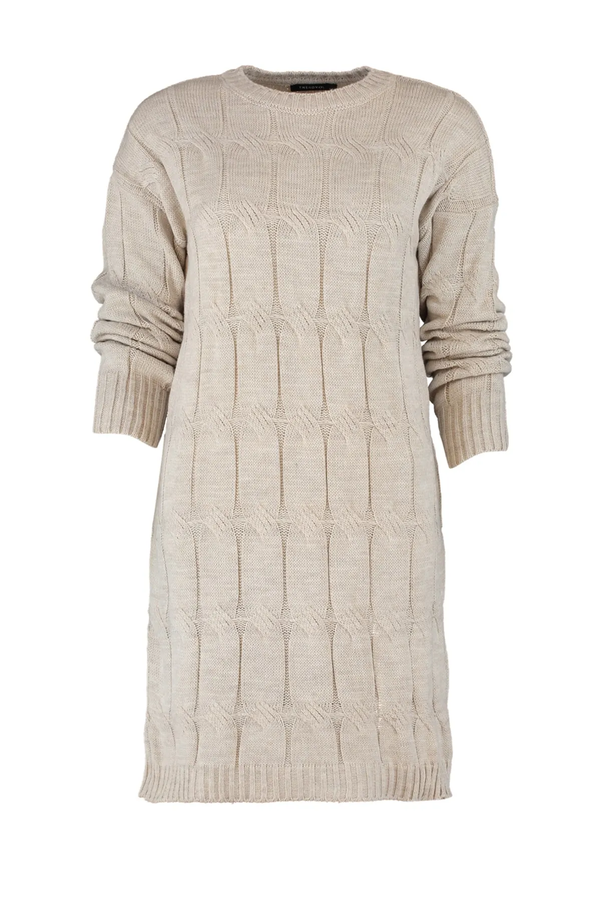 Trendyol Collection  Steiniges Mini-Strickkleid aus Haarstrick TWOAW22EL0027