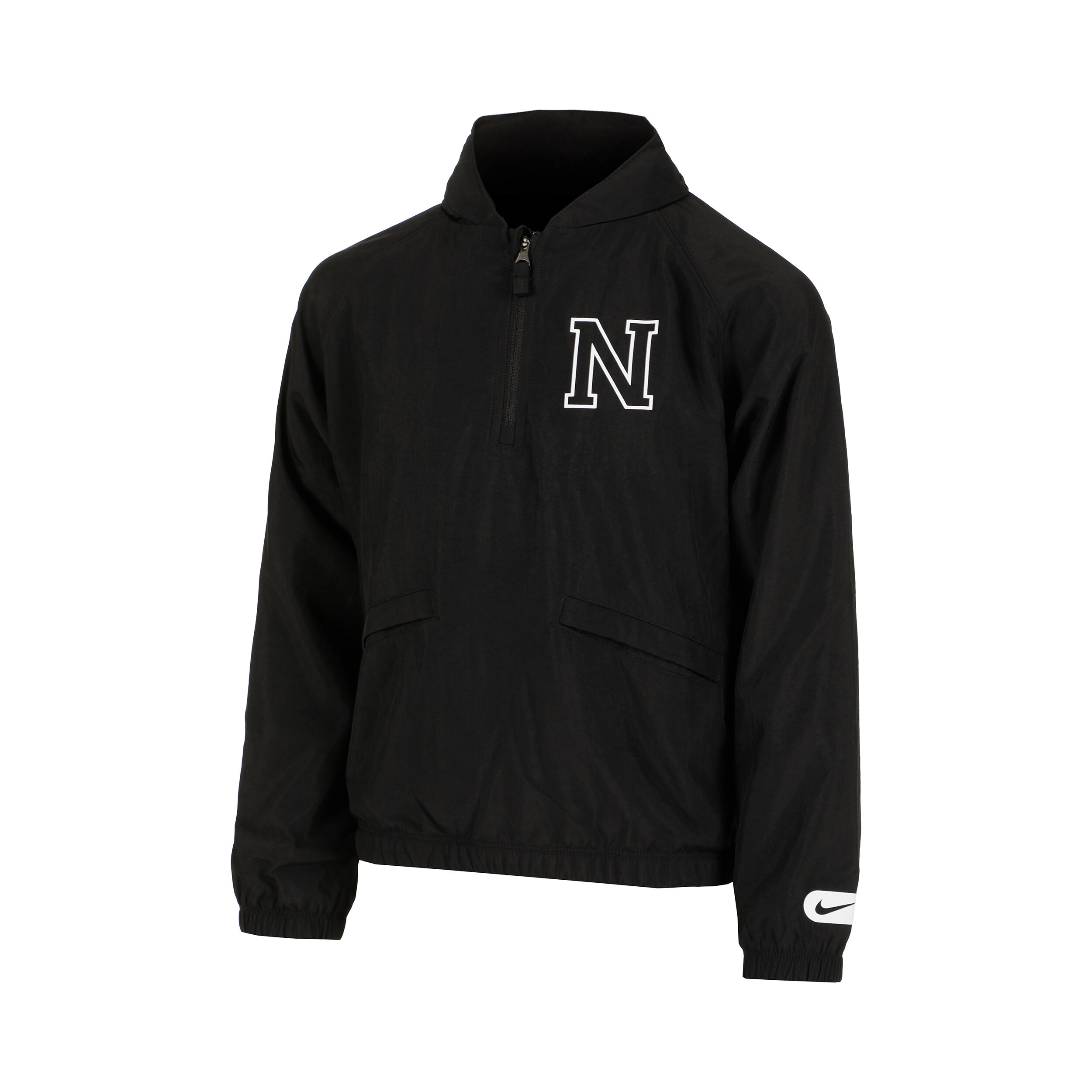 1/2-Zip Hoody Jungen - Schwarz
