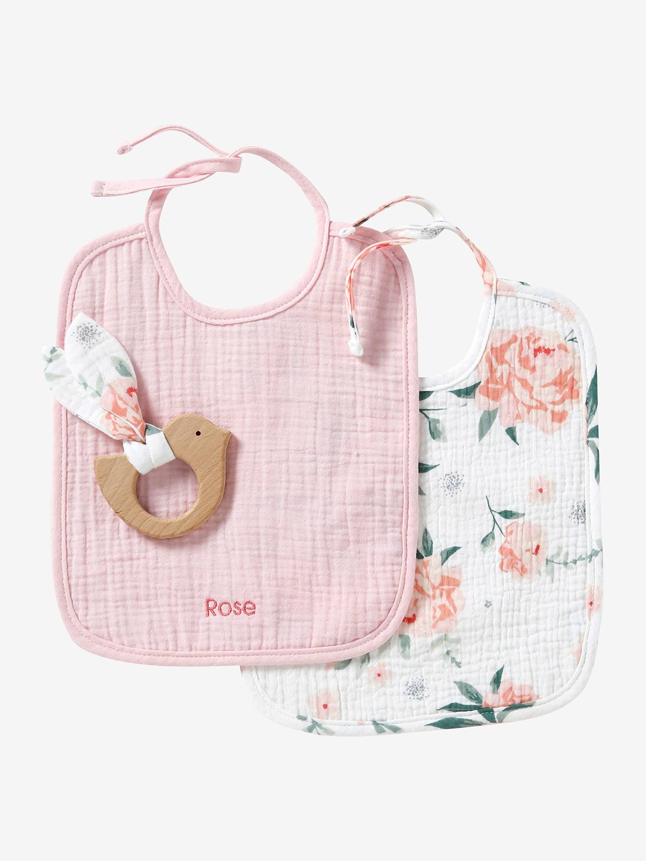 Vertbaudet Baby Geschenk-Set zur Geburt, personalisierbar Oeko-Tex - braun