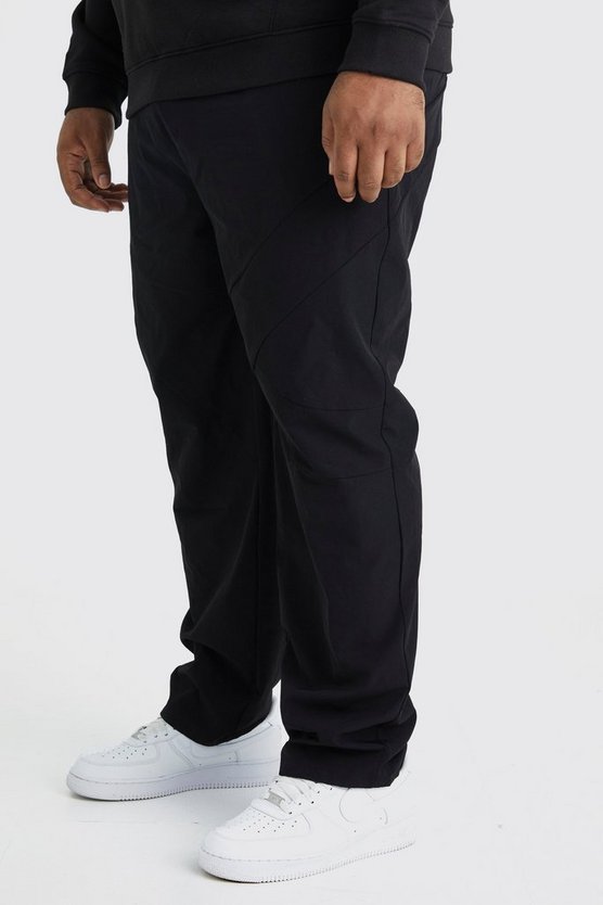 Plus elastische Stretch-Hose mit geradem Bein