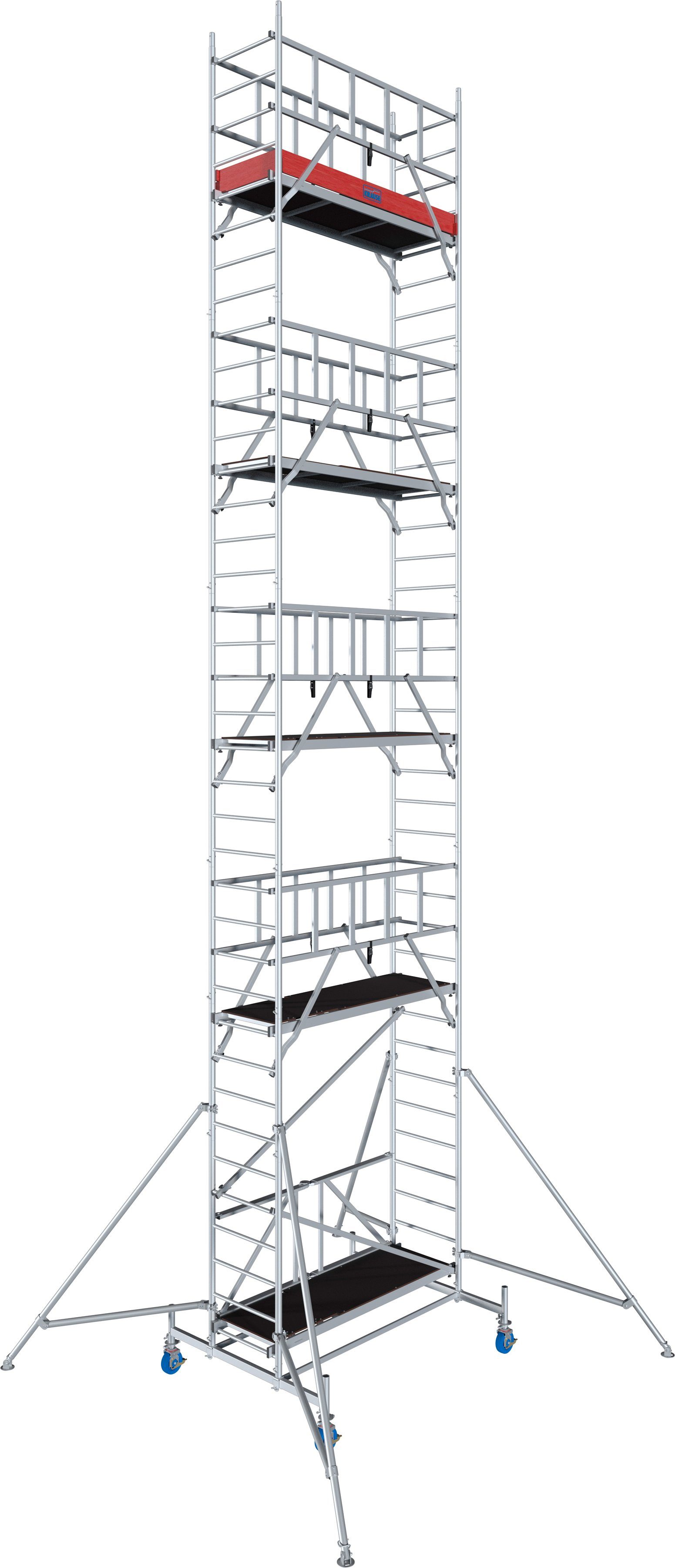 KRAUSE Fahrgerüst ProTec XS Alu-FaltGerüst, (Set), Arbeitshöhe: 10,8 Meter