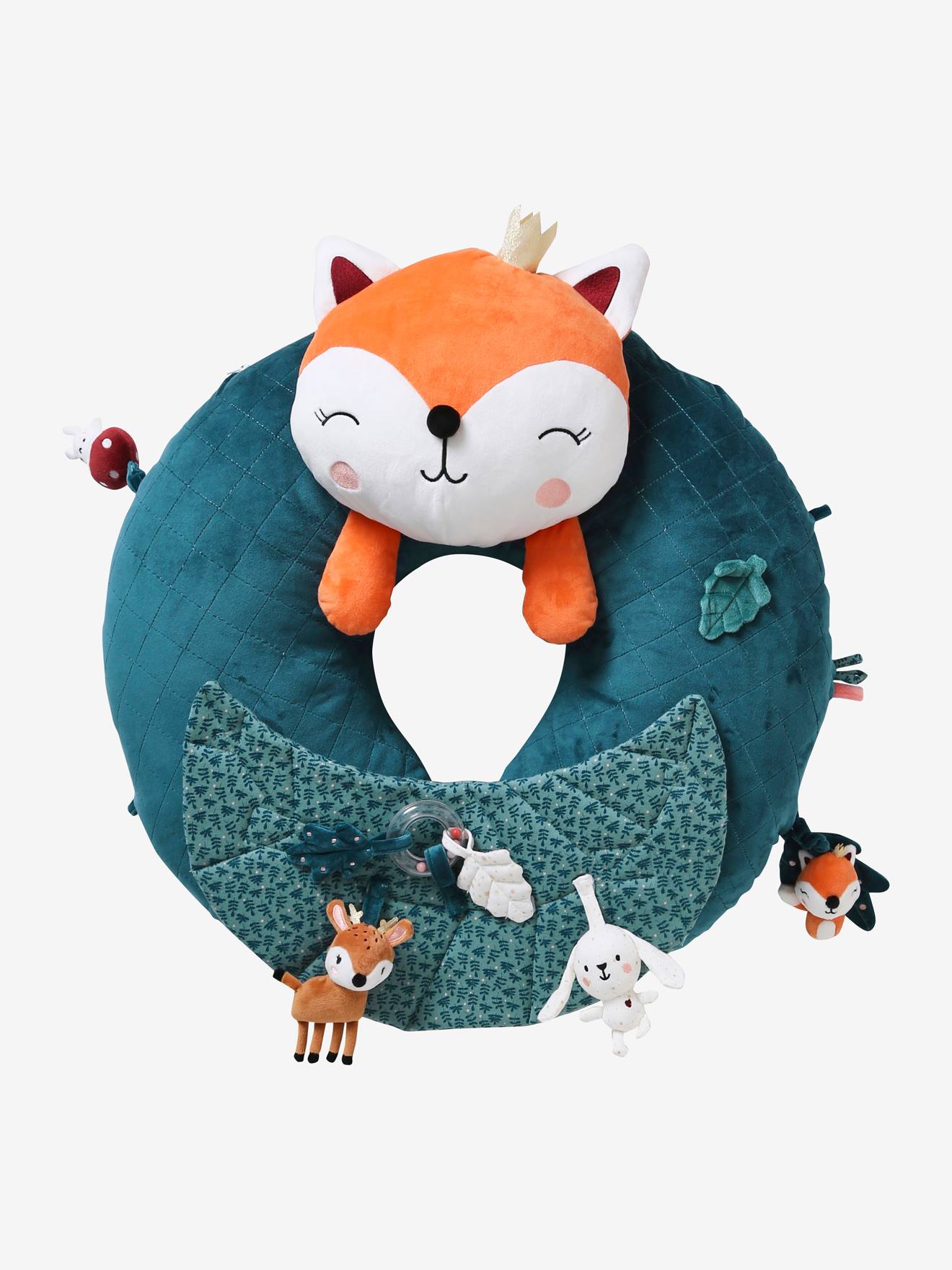 Coussin bébé des découvertes amis de la forêt
