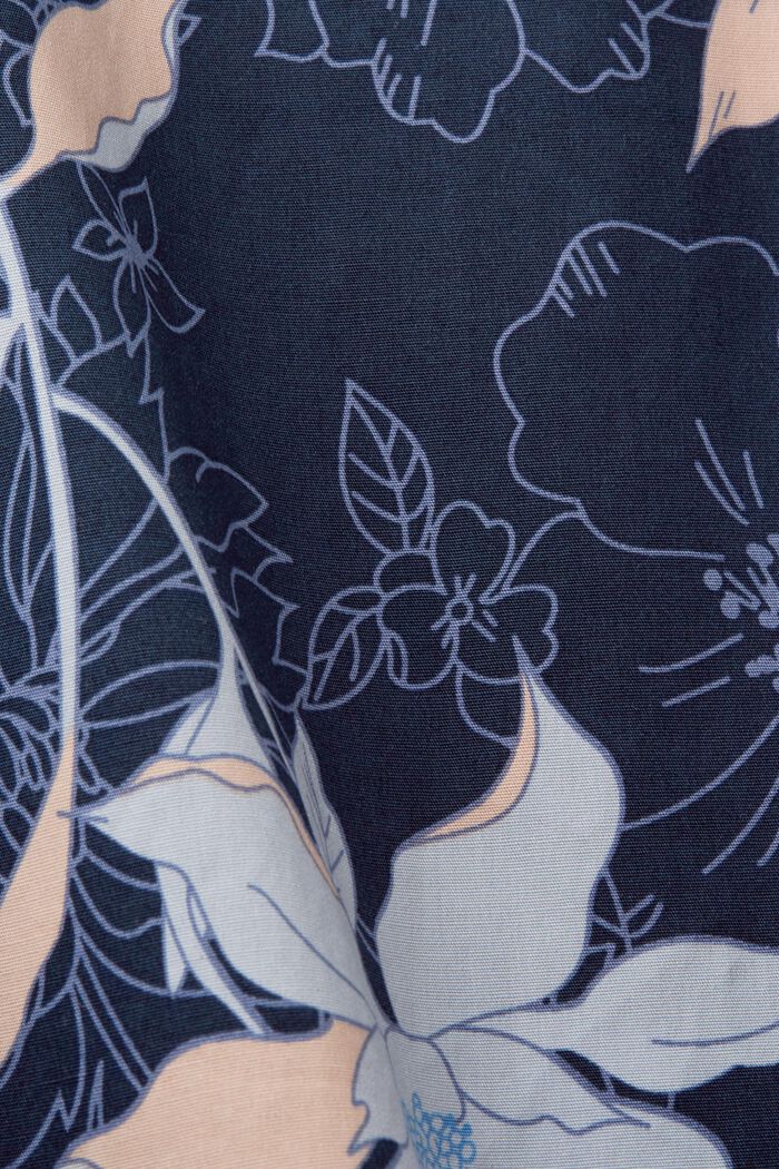 Popeline-Minikleid mit Print