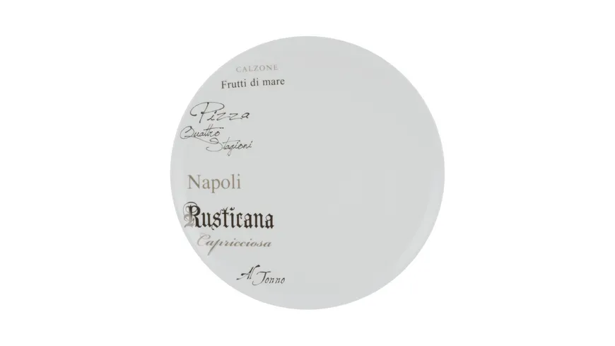 CreaTable Pizzateller Gustoso Ø30,5cm Weiß mit Dekor