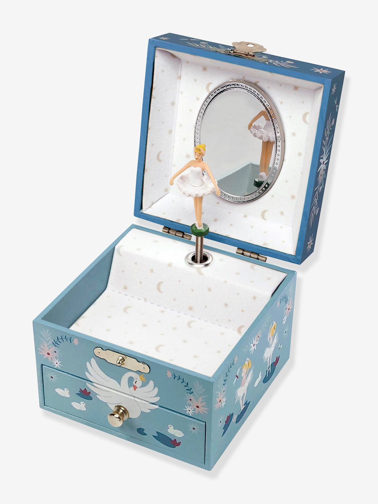 Trousselier Kinder Spieldose SCHWANENSEE TROUSSELIER - blau