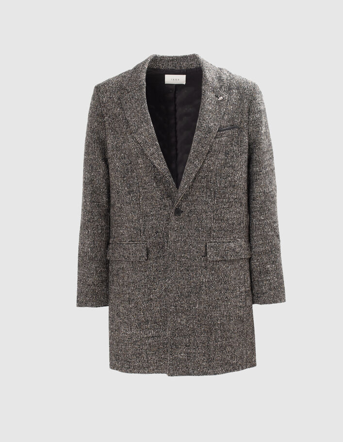 Manteau anthracite lainage faux-uni Homme