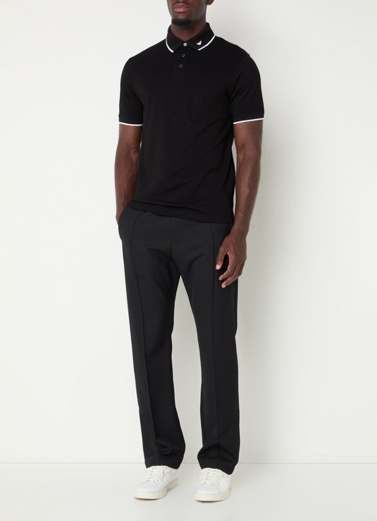 Polo Emporio Armani de corte regular com logotipo.