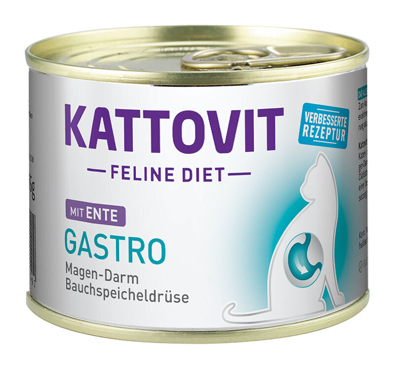 KATTOVIT Schonkost KATTOVIT Feline Diet GASTRO 12x185g Ente