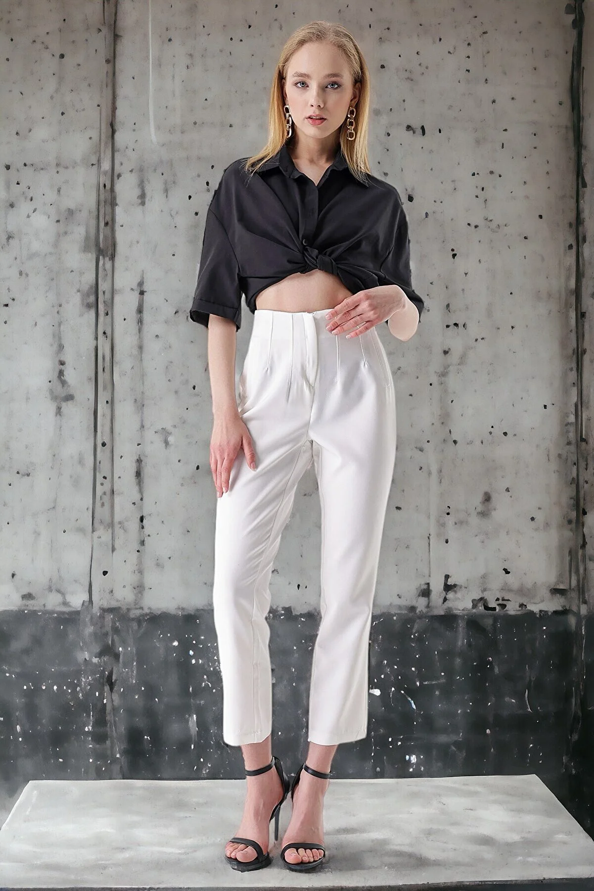 HAKKE  Hose mit hohem Bund und doppeltem Schlag