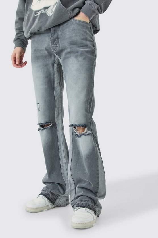 Tall lockere zerrissene Schlagjeans