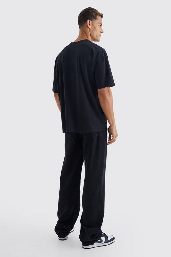 Tall Oversize T-Shirt mit Pour Homme Smoke Print