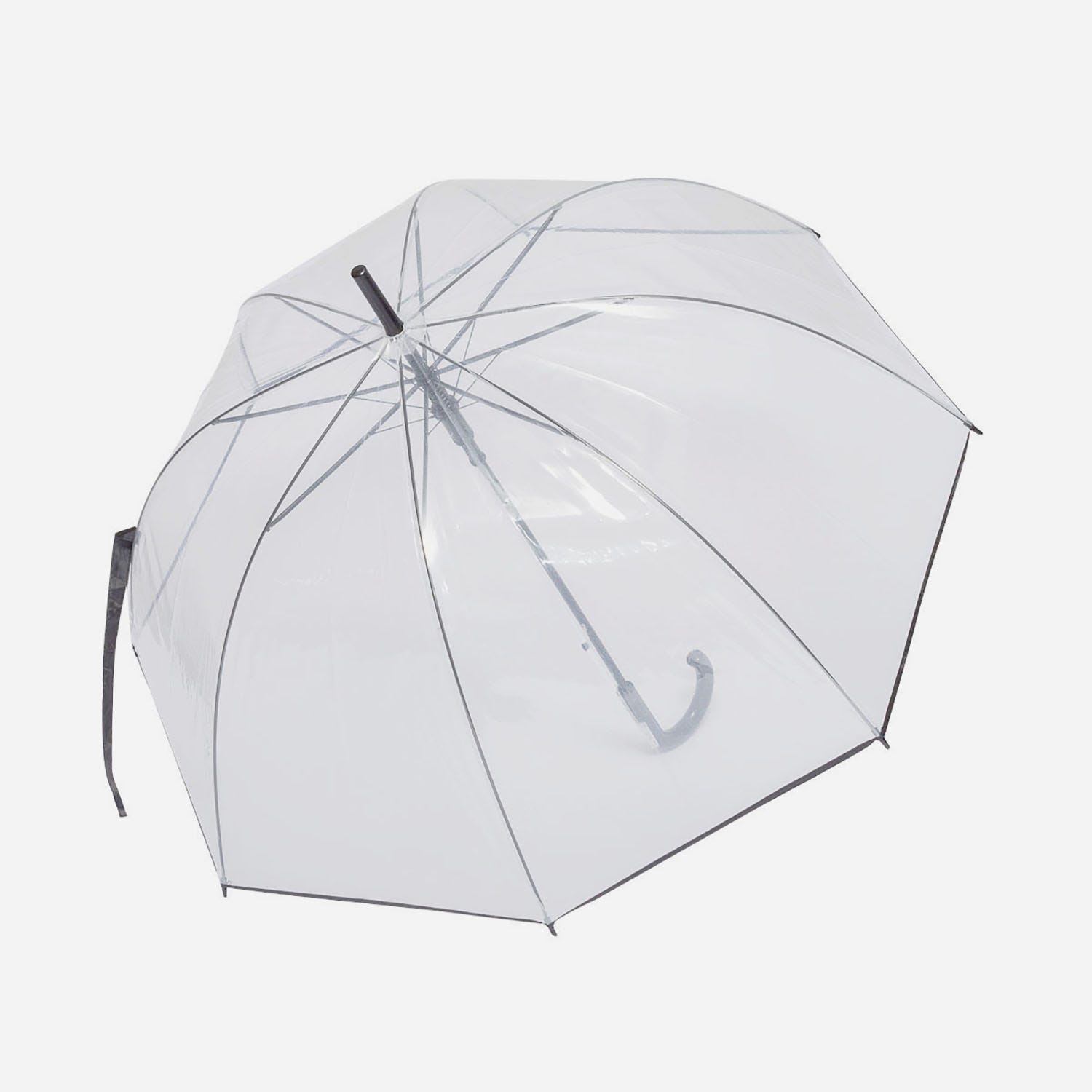 Parapluie transparent et noir