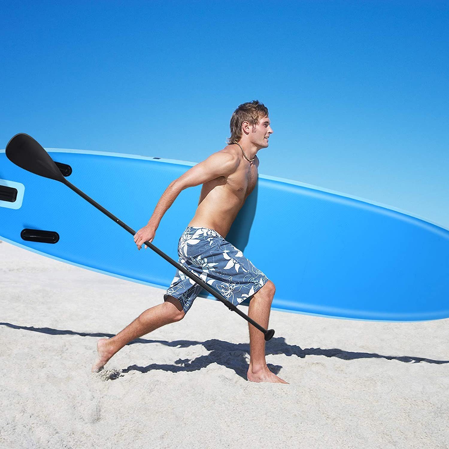 KOMFOTTEU SUP-Board Aufblasbares SUP Board, Beblasbarkeit bis zu 130 kg