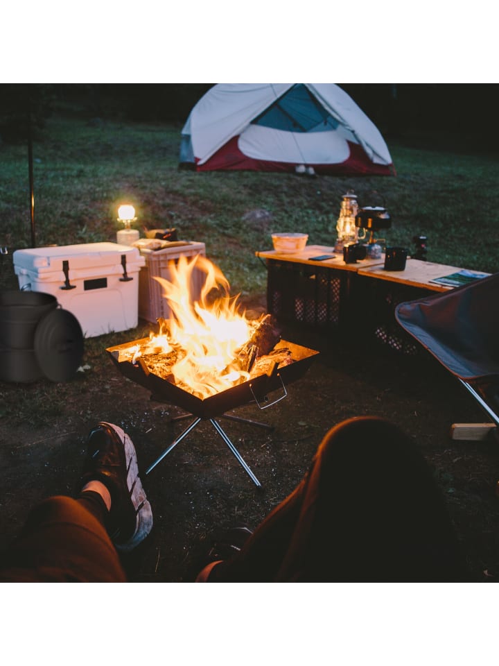 relaxdays Ascheeimer in Schwarz - 12 l günstig kaufen onesize