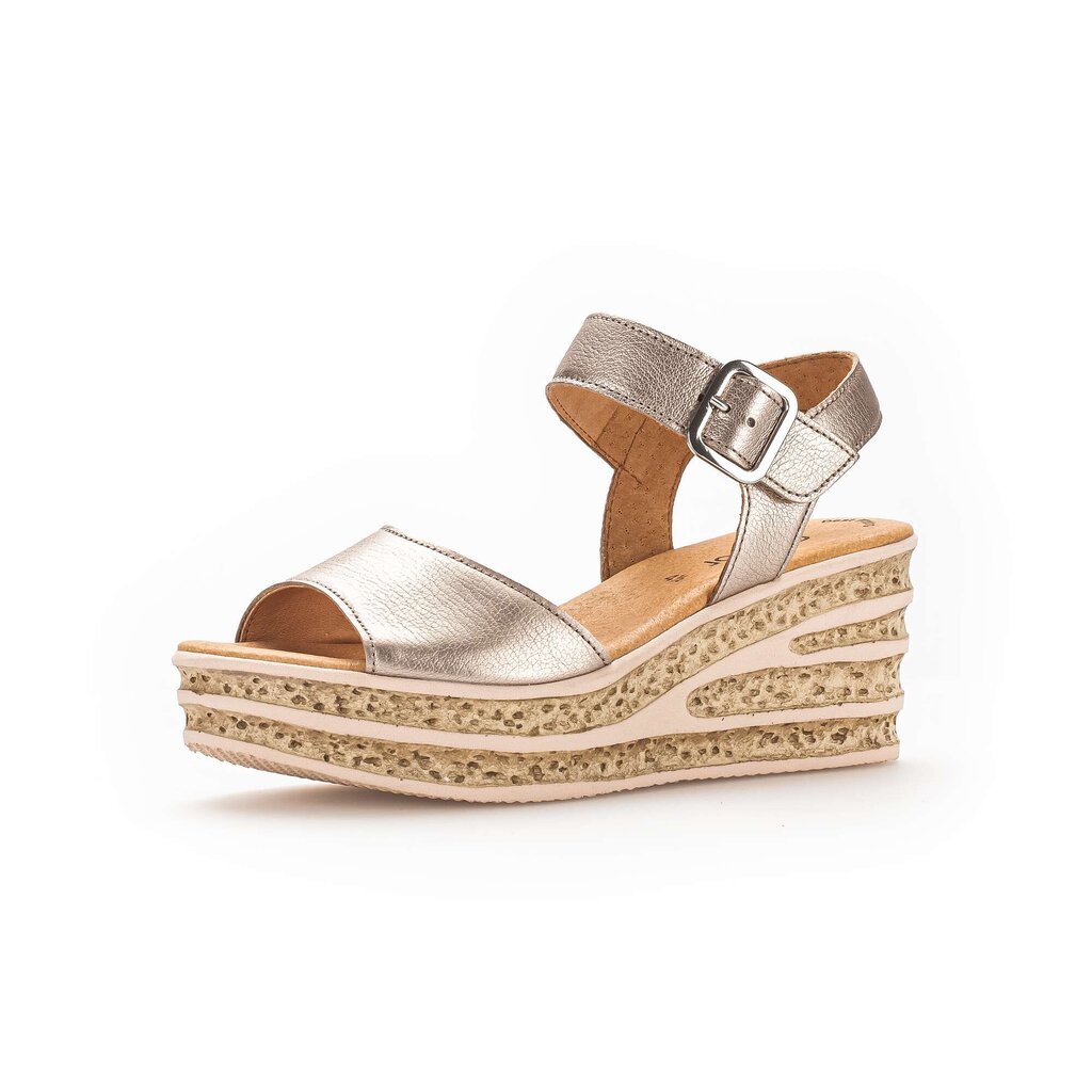 Gabor fashion Keilsandalette beige