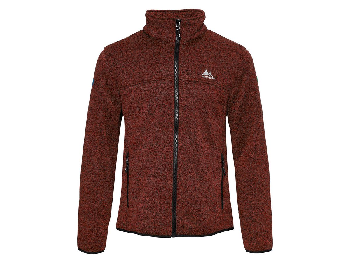 Nordberg Fred Bordeaux Melange Herren Fleecejacke