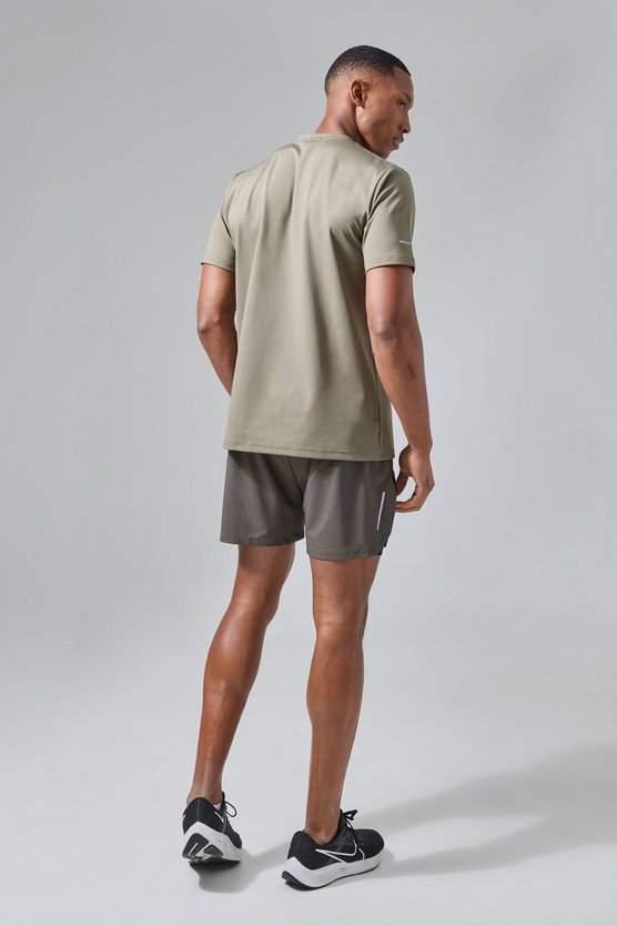 Man Active 2-in-1 Shorts mit extremem Schlitz