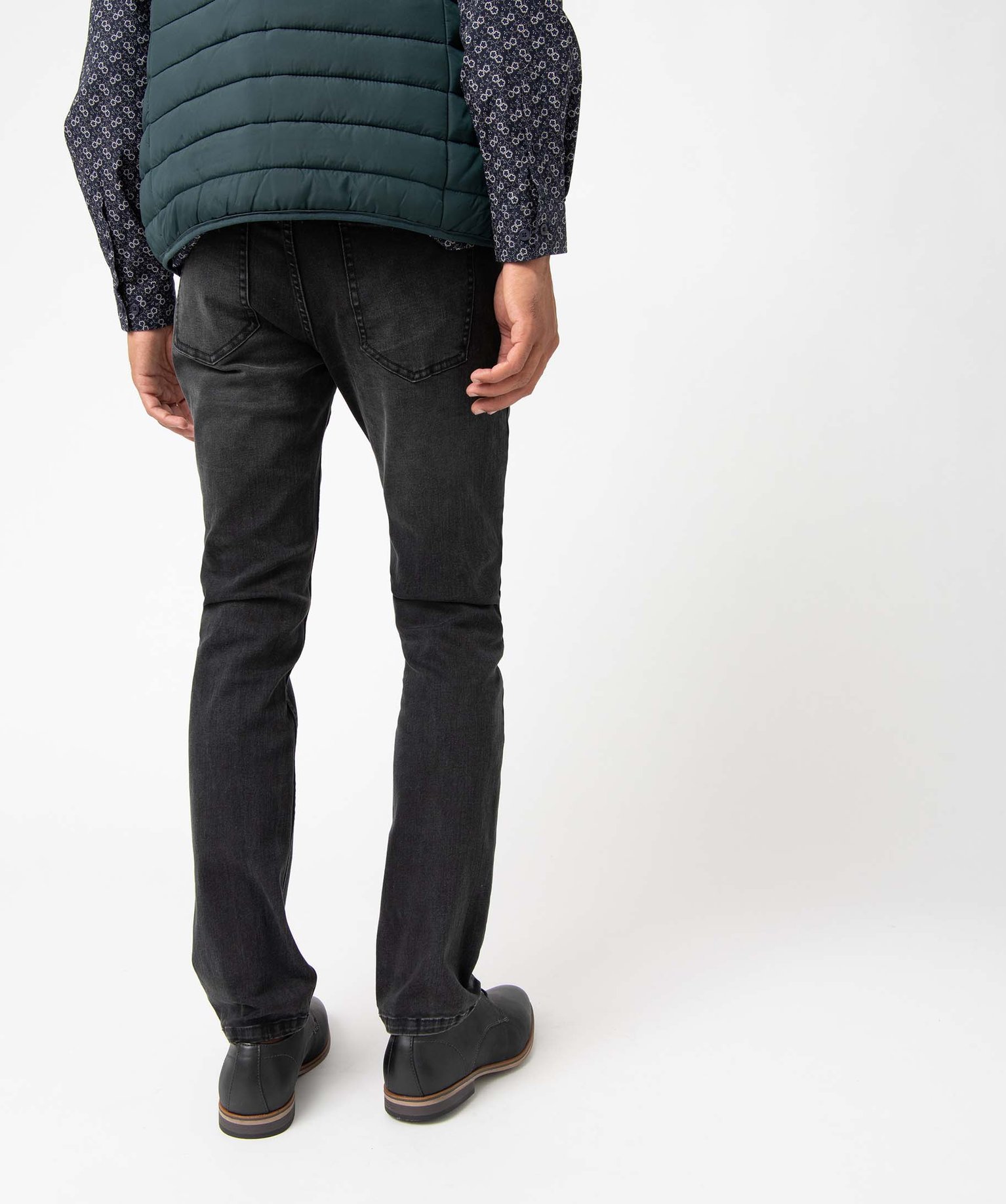 Jean homme coupe Straight légèrement délavé stone | GEMO