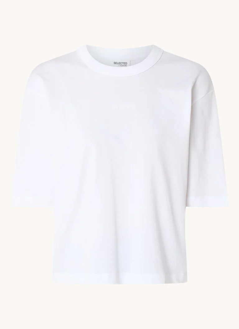 Selected Femme Tamra organic cotton T-shirt