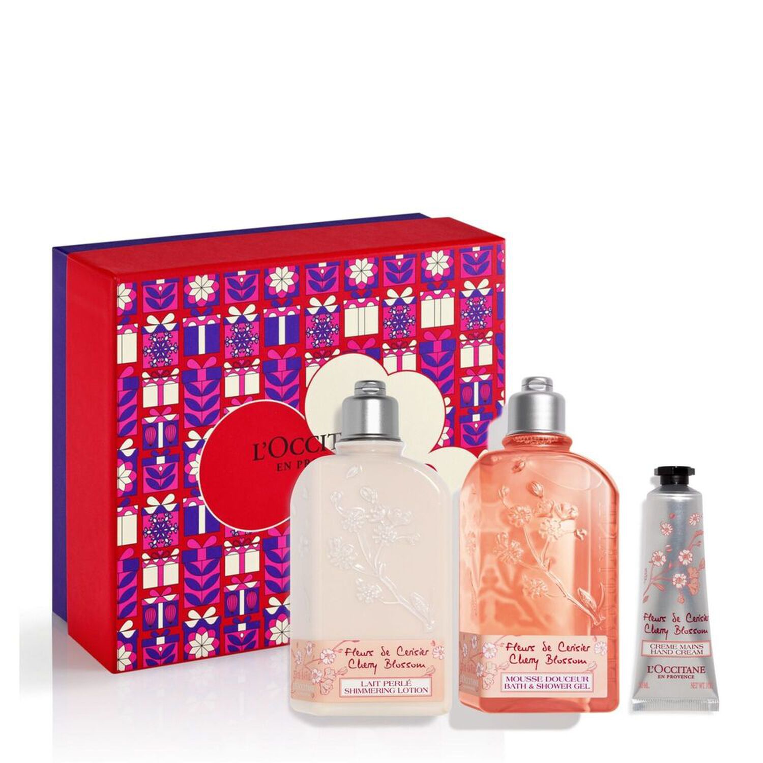 l'occitane Fleurs De Cerisier Coffret Gel douche 250 ml + 2 Produits