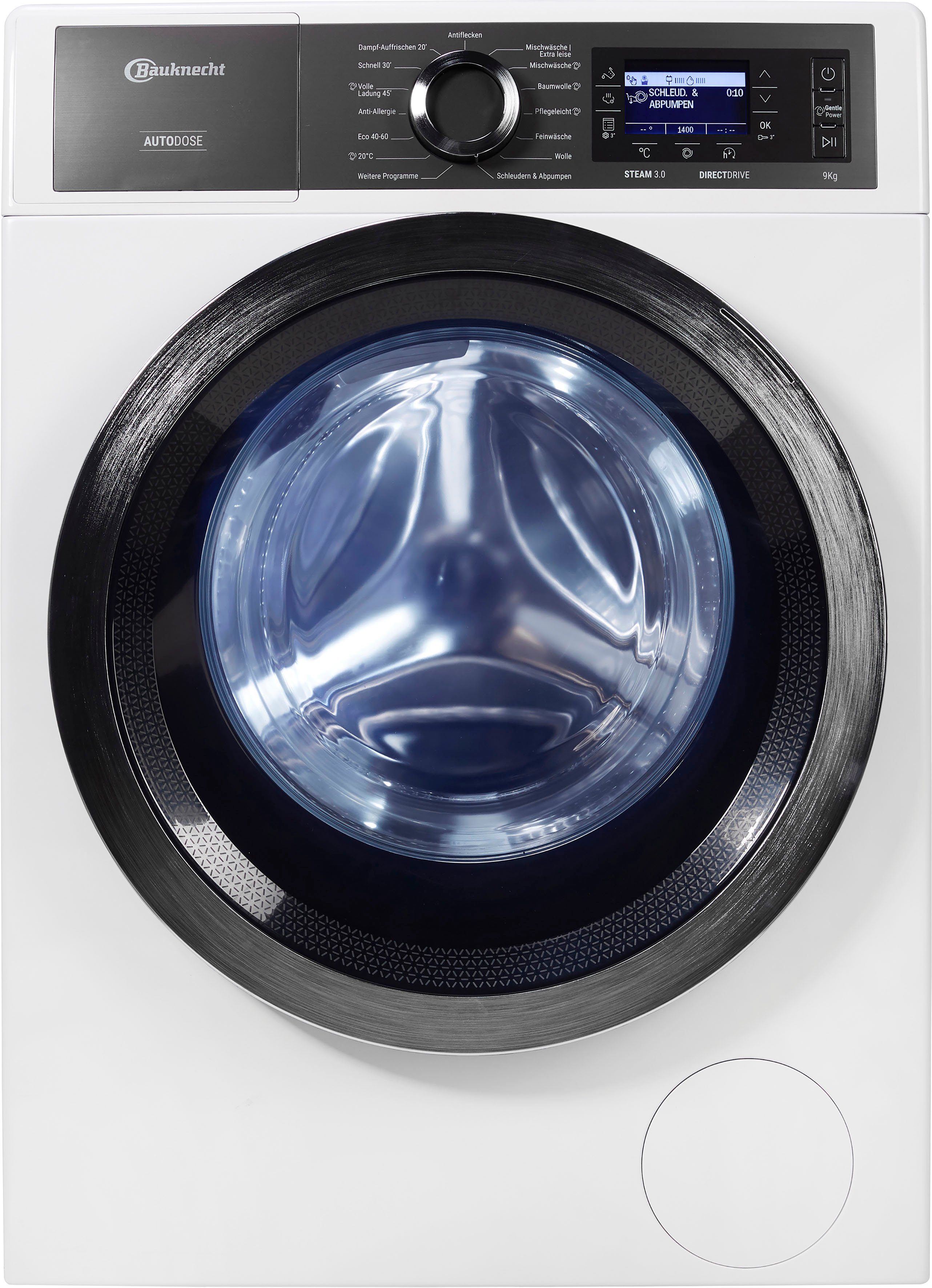 BAUKNECHT Waschmaschine B8 W946WB DE, 9 kg, 1400 U/min, AutoDose, 4 Jahre Herstellergarantie