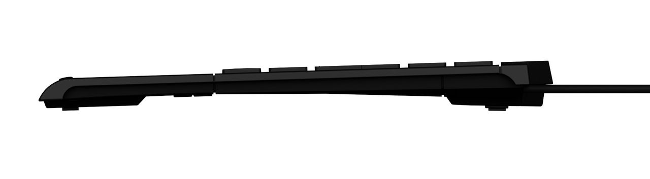 Keysonic KSK-5210ELU (DE) Mini Tastatur, Touchpad, Hintergrundbeleuchtung, schwarz