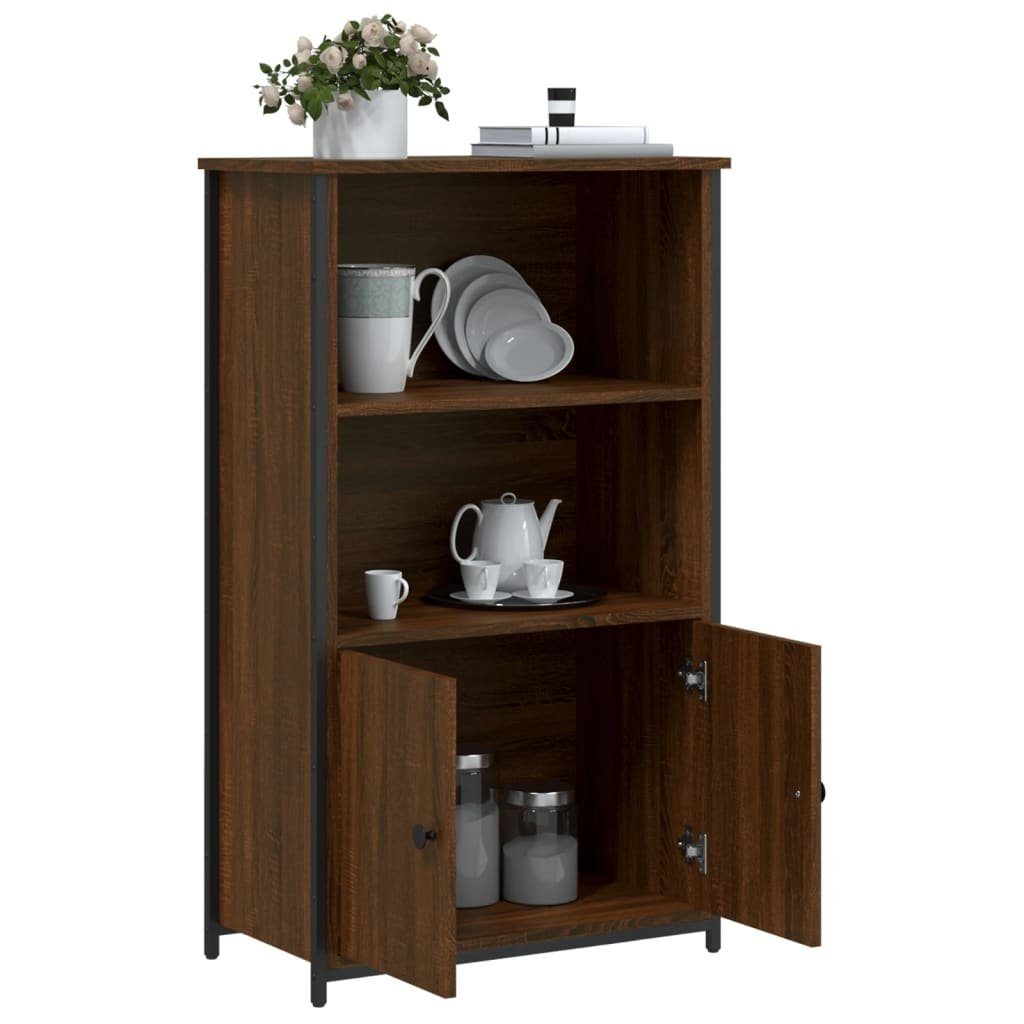 vidaXL Anrichte Highboard Braun Eichen-Optik 62x32x103,5 cm Holzwerkstoff