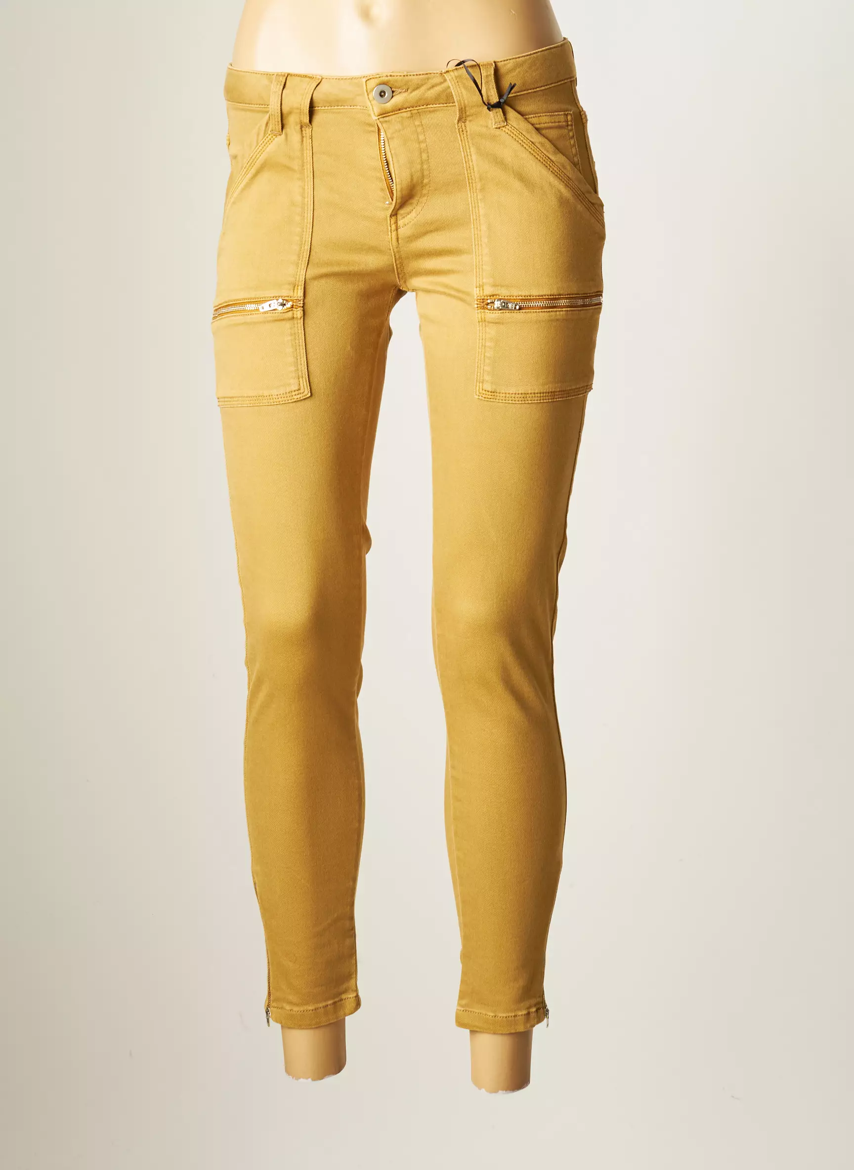 Ikks Pantalon7 8 Femme couleur beige