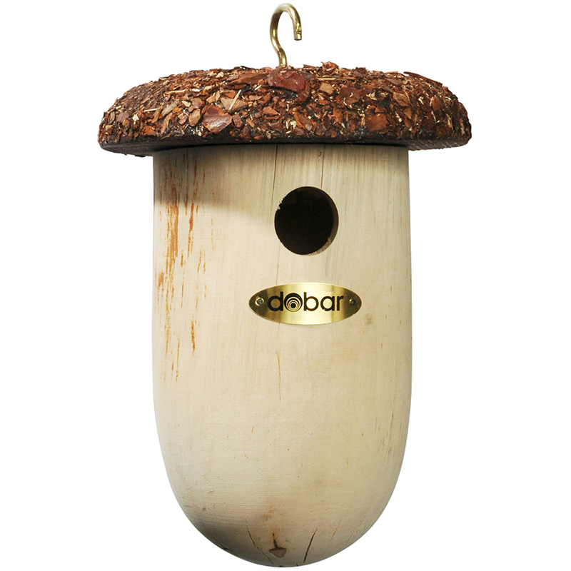 Dobar Vogelhäuser & Nistkästen Dobar Nistkasten Eichel für Wildvögel, , Kiefer