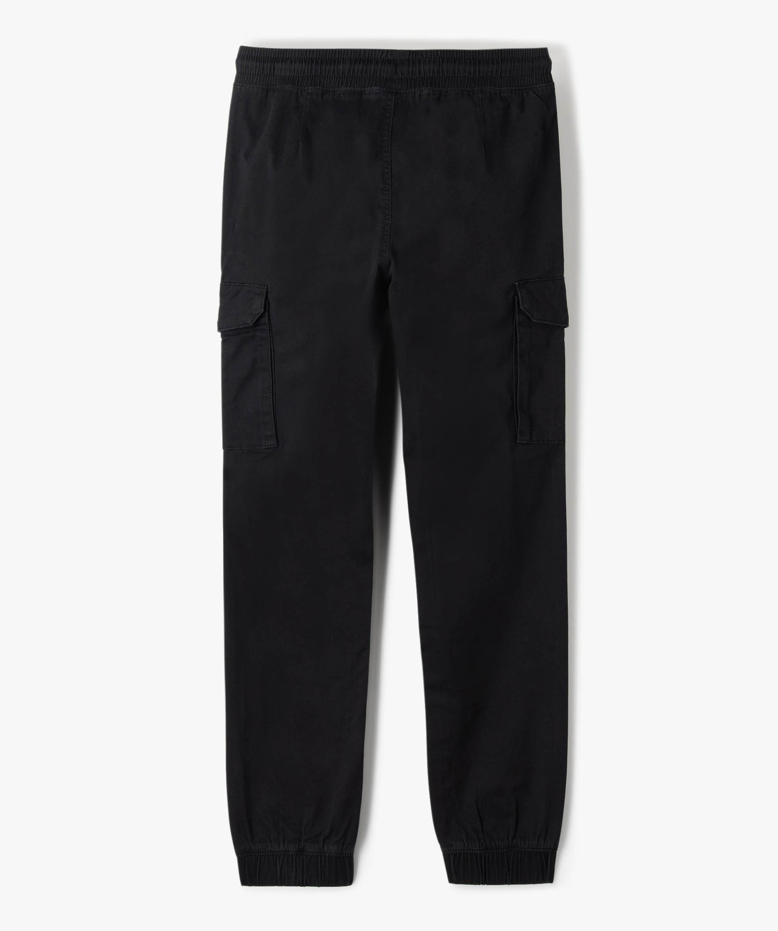 Pantalon en toile coupe jogger Garçon noir | GEMO