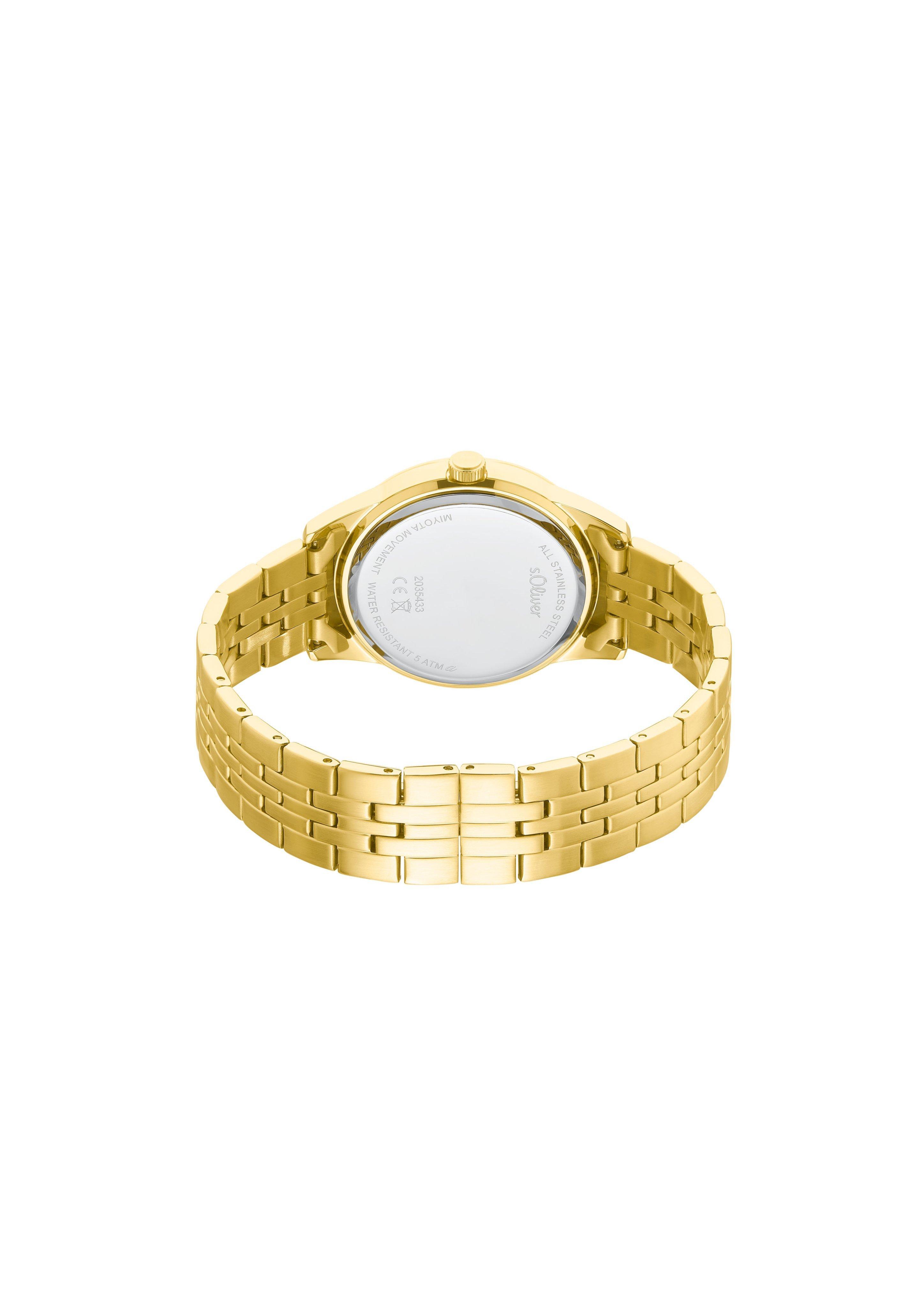 Goldfarbene Edelstahluhr  6007925-19B0