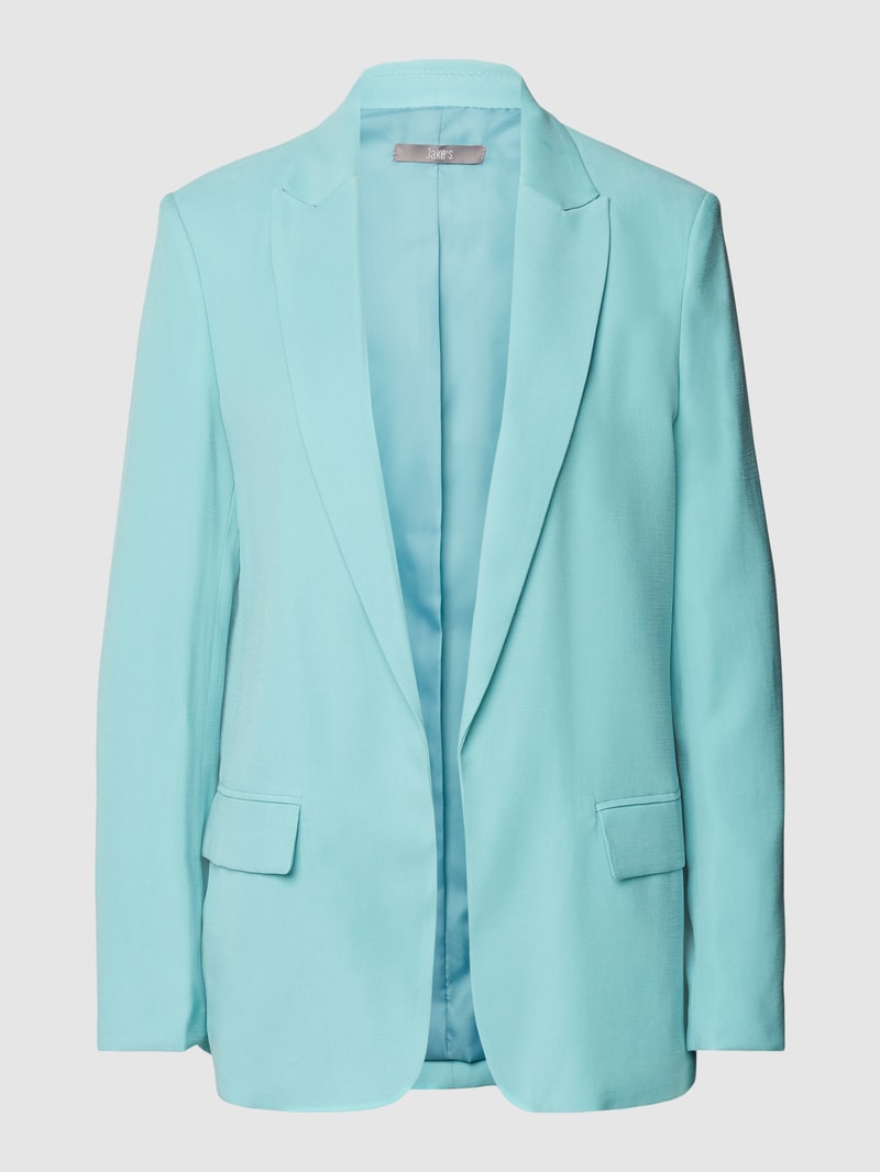 Blazer mit Pattentaschen in lagune