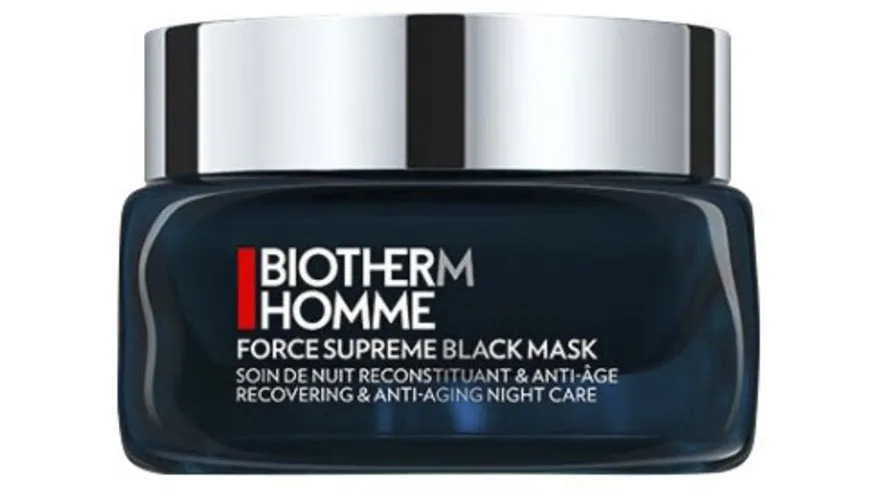 BIOTHERM HOMME Nachtcreme Force Supreme Black Mask 50 ml