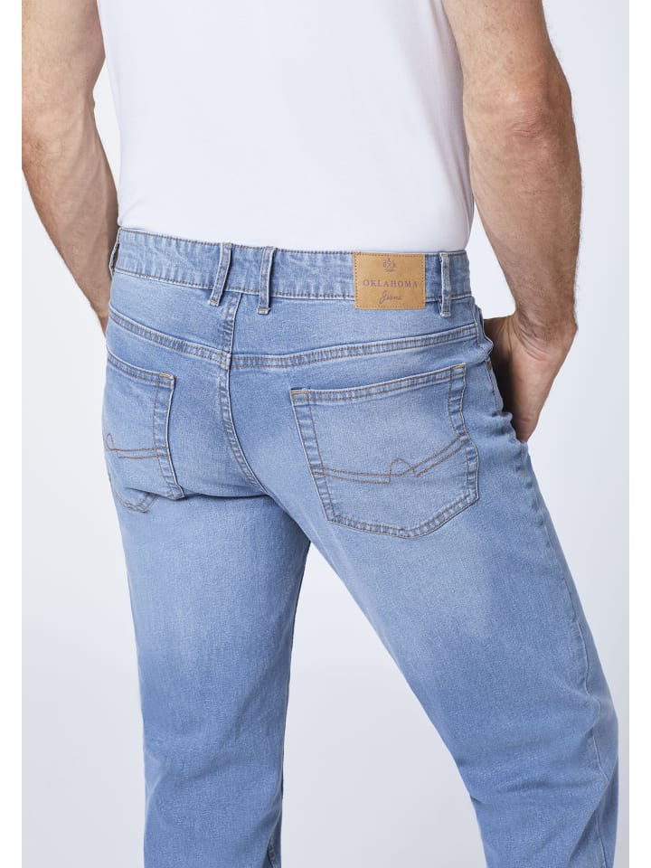 Oklahoma Jeans Jeans in Blau günstig kaufen