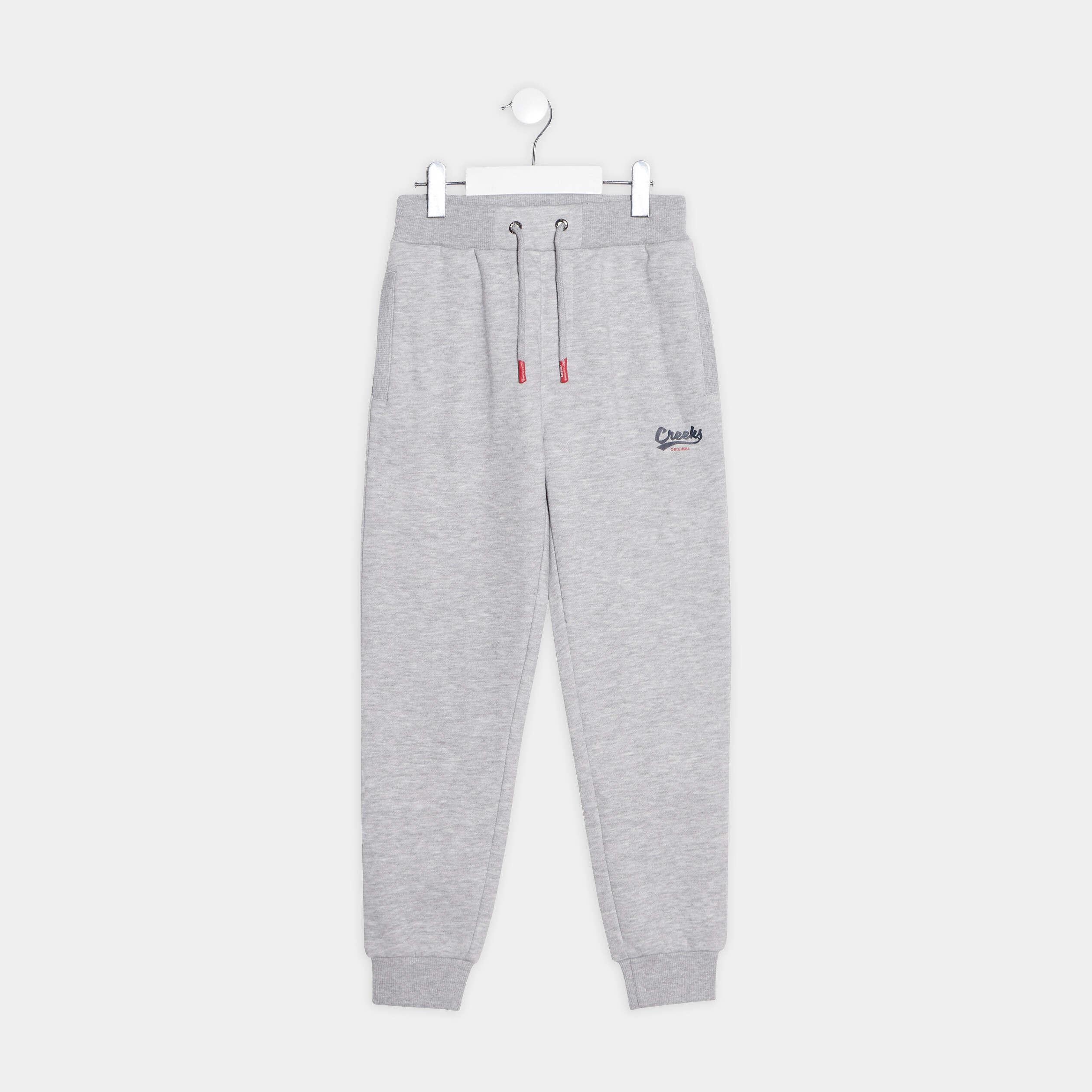 Pantalon jogging droit Creeks gris clair garçon | La Halle