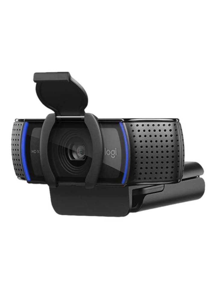 Logitech Webcam Pro Full HD 1080p - Glasobjektiv mit 78° Sichtfeld in Schwarz günstig kaufen onesize