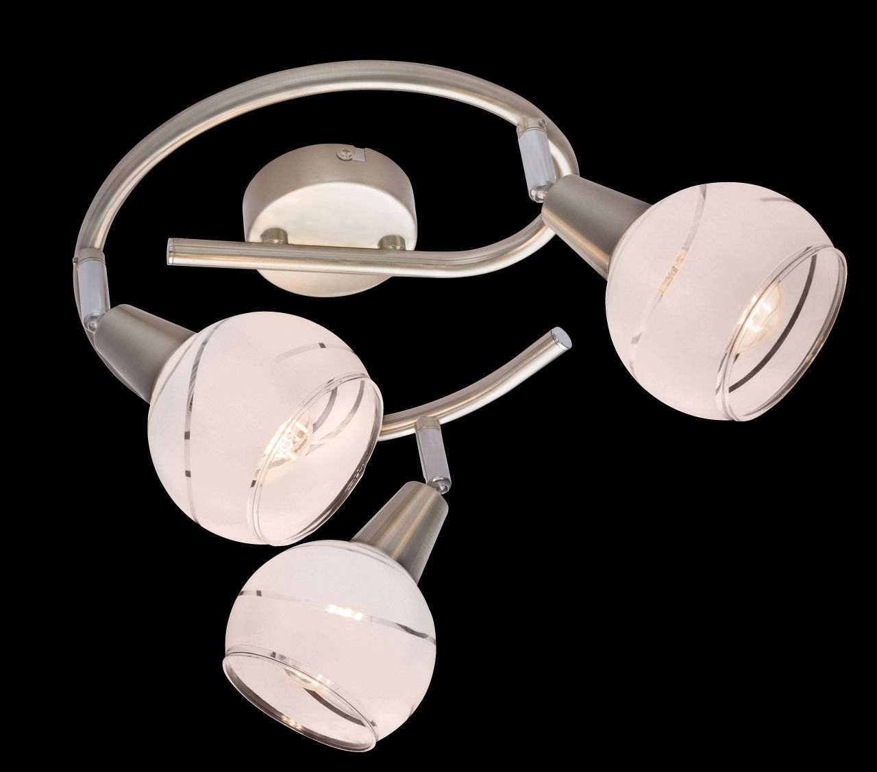 Globo Lighting - ELLIOTT - LED Strahler Metall Nickel matt, 3x E14 LED