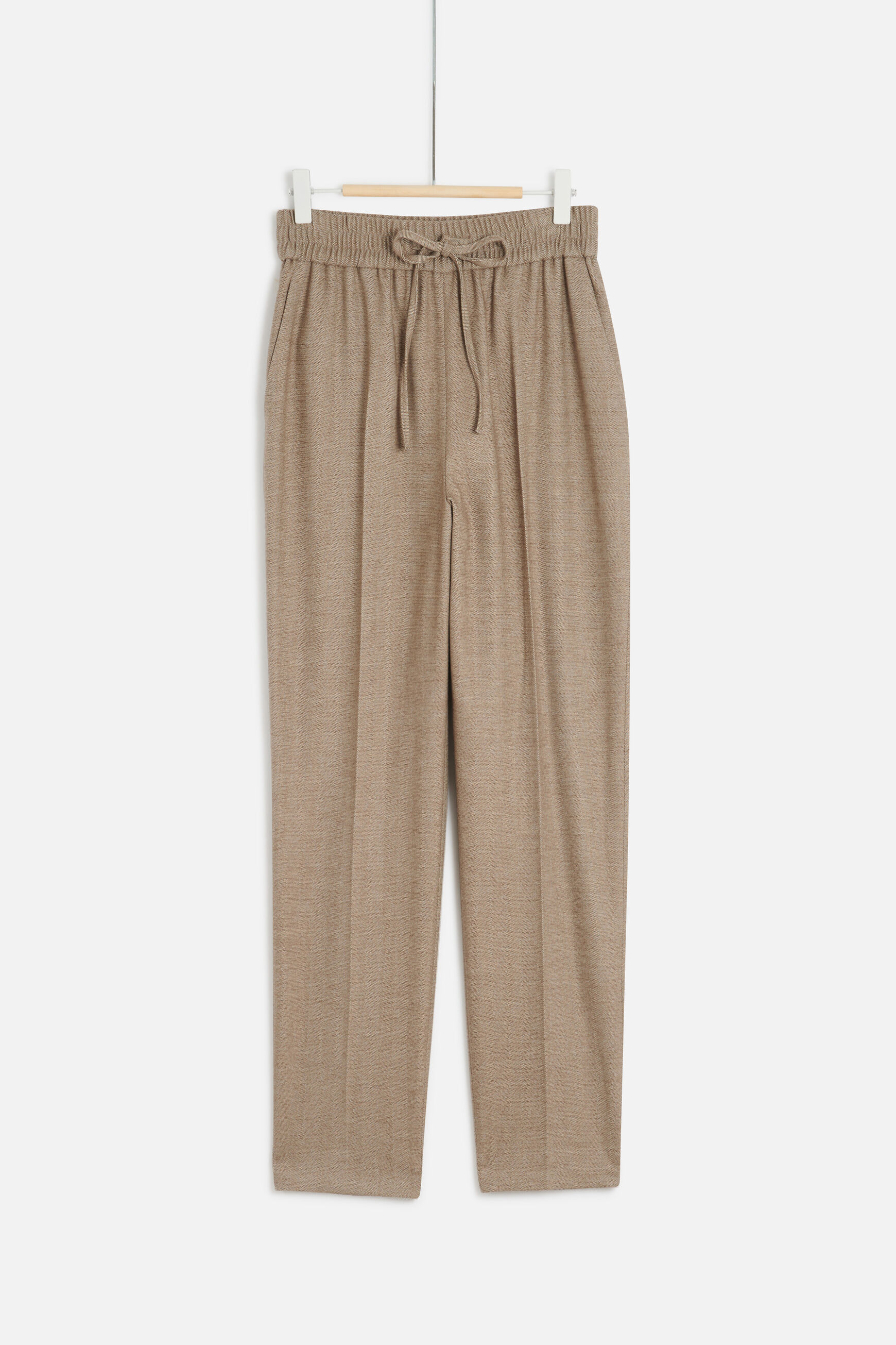 pantalon danny rayures beige femme