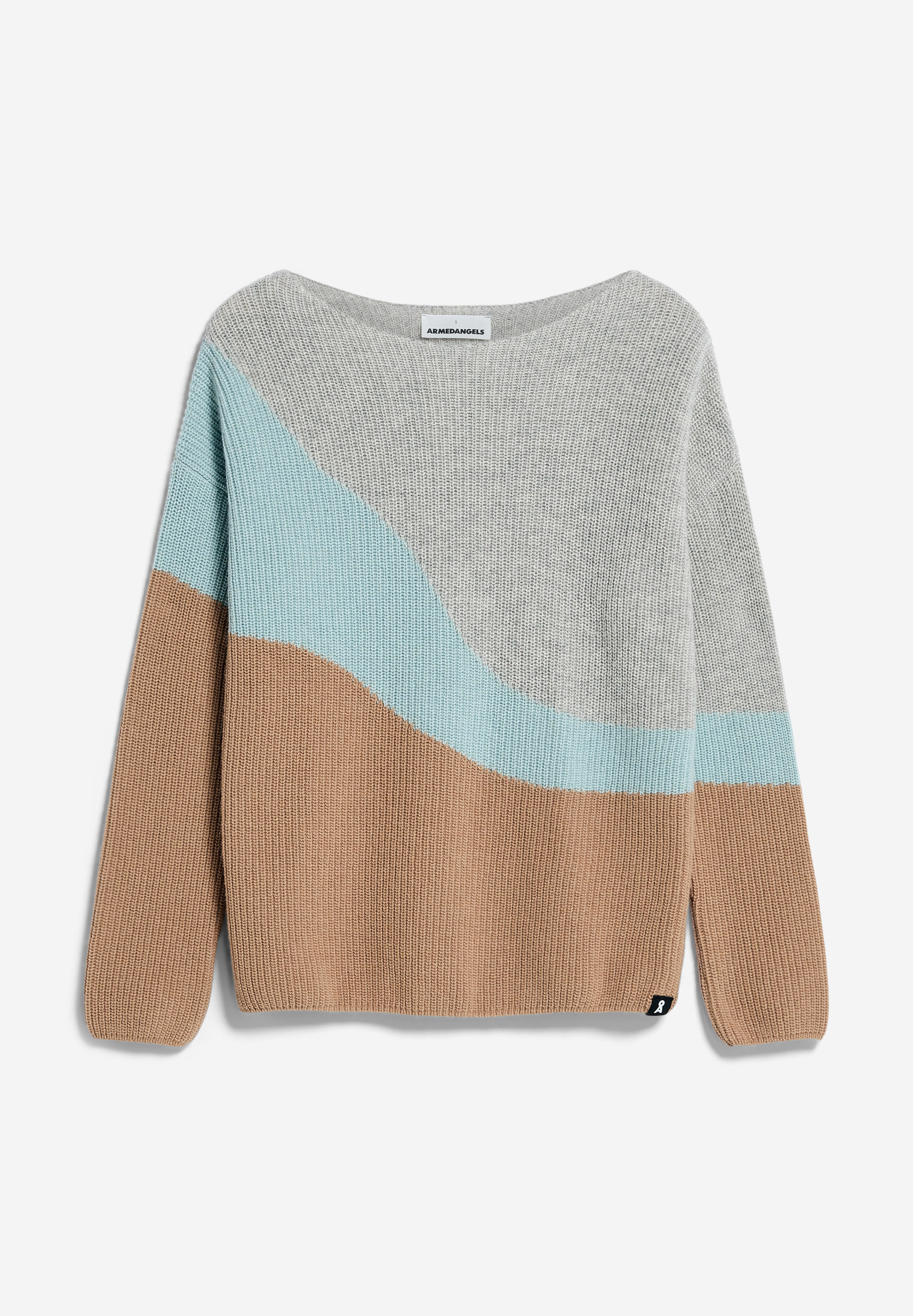Strick Pullover Loose Fit aus Bio-Woll Mix
