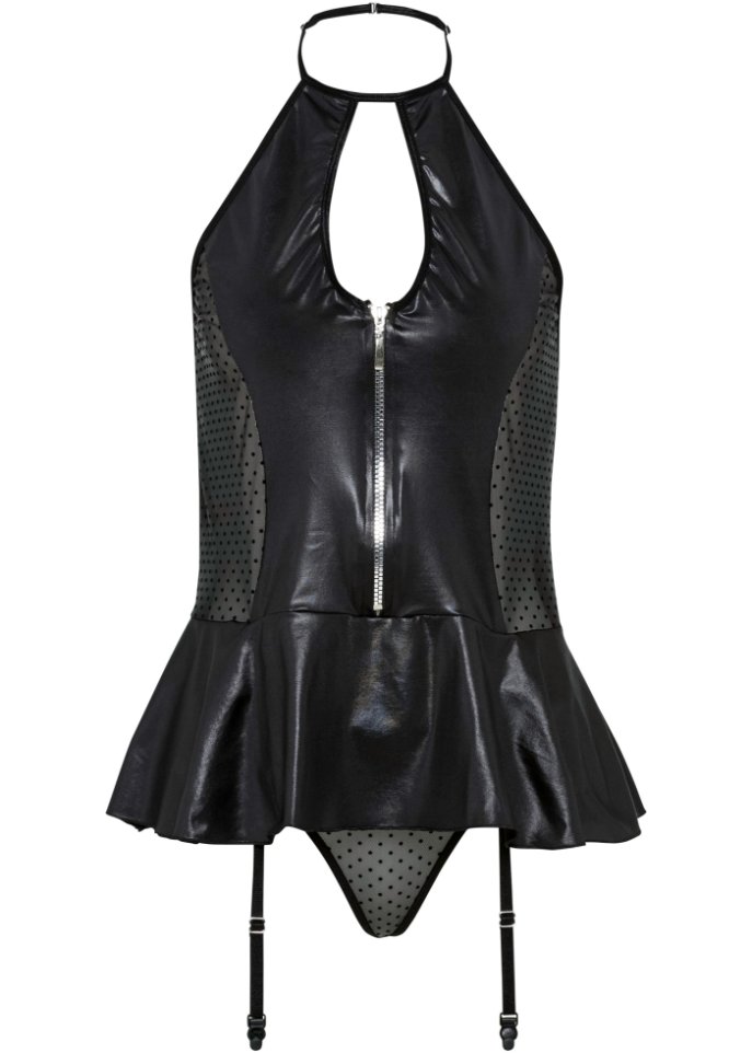 Strapstop und String mit Wetlook (2-tlg.Set)
